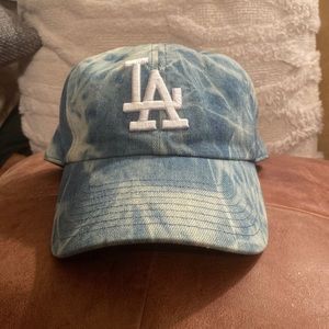 47 Brand Denim Tie Dye Strapback Hat - LA cali - Dad Cap - Los Angeles